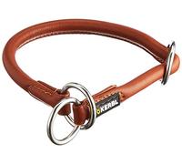 Kerbl Roma - Girocollo Rotondo in Pelle, 45 cm, Colore: Cognac