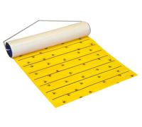 Kerbl Rotolo antimosche FlyMaster, Trappola per mosche, controllo delle mosche, 9 m x 30 cm, con staffa per sospensione, senza veleno