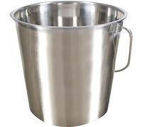 Kerbl Secchio in Acciaio Inox (capacità 8,5 l, Interno ed Esterno, lucidato a Specchio, con Maniglia) 29376, Argento