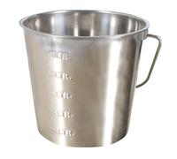 Kerbl Secchio in acciaio inox con maniglia di trasporto / con scalanatura