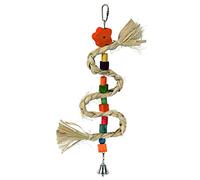 Kerbl sisal/Pino/Mais Bird Toy Natura con Campana, 36 cm
