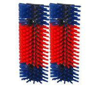 Kerbl, spazzole antigraffio per animali, 22 x 50 cm, set da 2, 3, 4 pezzi, robuste spazzole per bestiame per bovini, vitelli, cavalli e capre, montaggio versatile a parete/angolo/palo, ideali per