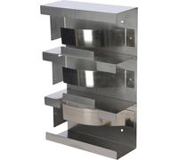 Kerbl Supp. Parete Triplo p. Guanto in Acciaio Inox, con Molla