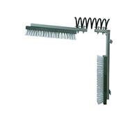 Kerbl Texas - Spazzola per bestiame con manico in legno, 50 cm, colore: Bianco