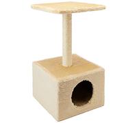 Kerbl Tiragraffi per Gatti, con Ametista, 31 x 31 x 57 cm, Beige