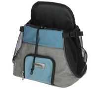 Kerbl Vacation Borsa da Trasporto Frontale per Animali - 8kg, Grigio/Blu