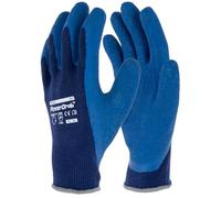 Kerbl works 1 paio Guanti PowerGrab 301, 9/L, unisex, blu, poliestere, cotone, lattice, officina, edilizia, artigianato