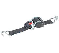 Kerbl Works Cinghia di Ancoraggio Automatica, 1 Pezzo, 50 mm/3 m 750/1500 kg, Gancio a uncino, Nero