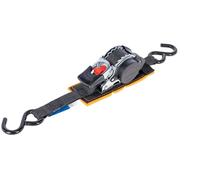 Kerbl Works Cinghia di Ancoraggio Automatica, 25 mm/3 m, con Imbottitura, Forza di Ancoraggio 300/600 kg, Gancio a S, Nero