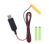 KERDEJAR LR03 Cavo di Alimentazione USB per eliminatore di batterie AAA Sostituisci da 1 a 4 batterie da 1,5 V AAA per Torcia elettrica Giocattolo Orologio LED e Altro