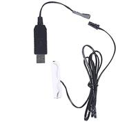 KERDEJAR LR6 Alimentatore AA 1,5 V Sostituire, Eliminatore Batteria USB 2 batterie 1,5 V, Elimina Cavo Batteria per Orologio Giocattoli Luci Natalizie LED (Rimovibile)