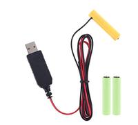 KERDEJAR Universal LR03 AAA Battery Eliminator Cavo di Alimentazione USB da 2 m Sostituisci da 1 a 4 Pezzi AAA 1.5V Batteria per Torcia elettrica Giocattolo Orologio