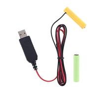 KERDEJAR Universal LR03 AAA Battery Eliminator Cavo di Alimentazione USB da 2 m Sostituisci da 1 a 4 Pezzi AAA 1.5V Batteria per Torcia elettrica Giocattolo Orologio