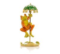 Keren Kopal Frog con scatola portagioie per ombrelli decorata con cristalli a...