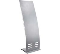 Kerkmann 1 Porta brochure TEC-ART supporto largo senza scomparti per brochure, Metallo, argento