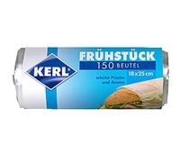 KERL 4003450024042 - Sacchetti per la colazione, 18 x 25 cm, 8 rotoli da 150 pezzi, in polietilene ad alta densità