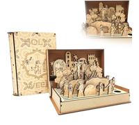 KERLYING Set di Giochi in Legno per Libri della Settimana Santa, Regalo per la Settimana Santa di Pasqua in Famiglia, Decorazioni per la casa di Famiglia uniche Fatte a Mano (A)