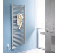 Kermi Basic-E termoarredo, funzionamento puramente elettrico, E0E10080045WIXK, Basic-E; Basic argento lucido metallico [Radiatori > Termoarredo]