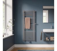 Kermi Basic-Plus termoarredo, funzionamento ad acqua calda o misto, E0V1M120045WRXK, Basic-Plus; Basic argento lucido metallico [Radiatori > Termoarredo]