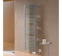 Kermi Basic-R-E termoarredo, funzionamento puramente elettrico, ERE10180090WJXK, Basic-R-E; Basic-R; Basic argento lucido metallico [Radiatori > Termoarredo]