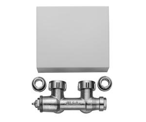 Kermi Casteo blocco rubinetto a valvola, ZV01200002, Casteo cromo [Raccordi per riscaldamento]