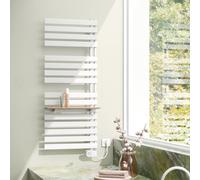 Kermi Credo Half flat-E radiatore da bagno, funzionamento esclusivamente elettrico, EAE1A1400602JXK, Credo Half flat-E; Credo Half flat; Credo bianco [Radiatori > Termoarredo]