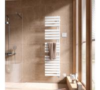 Kermi Credo Half flat-E radiatore da bagno, funzionamento esclusivamente elettrico, EAE1A1800452SXK, Credo Half flat-E; Credo Half flat; Credo bianco [Radiatori > Termoarredo]