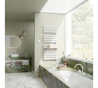 Kermi Credo Half flat-E radiatore da bagno, funzionamento esclusivamente elettrico, EAE1A18600114XK, Credo Half flat-E; Credo Half flat; Credo bianco [Radiatori > Termoarredo]