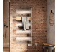 Kermi Credo Half round-E termoarredo, funzionamento puramente elettrico, E1E1A1400602J3K, Credo Half round-E; Credo Half round; Credo bianco/rovere chiaro [Radiatori > Termoarredo]