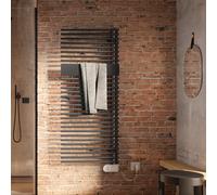 Kermi Credo Half round-E termoarredo, funzionamento puramente elettrico, E1E1A140060xJxK#onyx/onyx, Credo Half round-E; Credo Half round; Credo onice [Radiatori > Termoarredo]