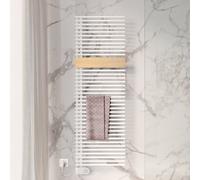 Kermi Credo Half round-E termoarredo, funzionamento puramente elettrico, E1E1A1800602I3K, Credo Half round-E; Credo Half round; Credo bianco/rovere chiaro [Radiatori > Termoarredo]