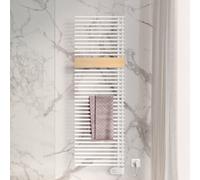 Kermi Credo Half round-E termoarredo, funzionamento puramente elettrico, E1E1A1800602J3K, Credo Half round-E; Credo Half round; Credo bianco/rovere chiaro [Radiatori > Termoarredo]