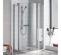 Kermi Ibiza 2000 anta a battente, con lato fisso, I2S3R080181AK, I2S3R Ibiza 2000 [Box Doccia > Porte girevoli]