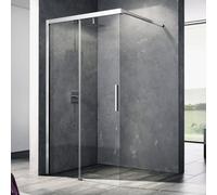 Kermi Nica walk in, con elemento scorrevole, NIJ2L14020VPK, NIJ2L Nica; White Line [Box Doccia > Walk In]