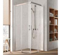 Kermi Pega porta scorrevole, con ingresso ad angolo, PEC2L08018VPK, PEC2L Pega [Box Doccia > Porte Scorrevoli]