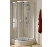 Kermi quart de cercle IBIZA 2000 T10 V1218, I2T10V12182PK, I2T10V12182PK, Colorazione: Vetro bianco genuino chiaro chiaro Pulire