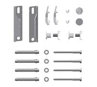Kermi Set Fissaggio Plan-Design Verticale (7) Bianco, RAL9016