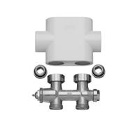 Kermi Universal blocco rubinetto a valvola, ZV00400001, Universal bianco [Raccordi per riscaldamento]