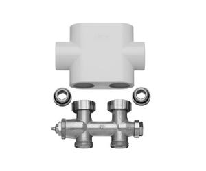 Kermi Universal blocco rubinetto a valvola, ZV00400001, Universal bianco [Raccordi per riscaldamento]