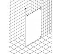 Kermi Walk-in XS WD1 12020, XSWD1120201PK, XSWD1120201PK, Colorazione: Argento Opaco Lucido Vetro Trasparente Vetro Trasparente Pulito