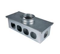 Kermi x-well Sistema di collegamento rotondo distributore/collettore a 10 vie, soluzione per cassaforma - Y2202000016K