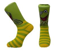 Kermit The Frog Muppets - Calzini da uomo al polpaccio, taglia 39-46
