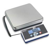 Kern EOB 150K50 - Bilancia per pacchi e ad uso veterinario, Semplice e pratico comando a 4 tasti, Portate [Max]: 150 kg, Divisione [d]: 50 g, Piatto di pesata: LxPxA 300x300x65 mm (Acciaio inox)