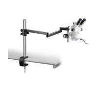 Kern Microscopio stereo zoom OZM 953, trino, 7-45x, HSWF 10x23 mm, Stativi industriali con braccio articolato, Lampade ad anello LED, 4,5W