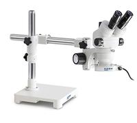 KERN OZM 902 Optics OZM-90 - Set di microscopio stereo, tubo binoculare, illuminazione LED da 4,5 W, universale (braccio telescopico con piastra)