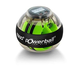 Kernpower, Powerball per allenamento braccia e mani, The Original Autostart Plus, Contagiri digitale Hand- Und Armtrainer Powerball The Original Autostart Plus Digitalem Drehzahlmesser , Bianco (grau transparent)