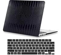 KEROM Compatibile con MacBook Neo Case 13" 2026 A18 Pro Chip A3404, custodia rigida in pelle di poliuretano con effetto coccodrillo, effetto coccodrillo, con ritaglio per logo e copertura per tastiera