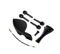KERREY 1Set Violino in Plastica Aceorie tra Cui Il Secondo Piano+Chinrest+Endpin+Coda Intestinale+4 PEG di Sintonia per 4/4 3/4 1/2 1/4 1/8 Kit acessori Violino (Color : 1 8)