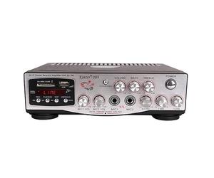 KERREY 2 * 60W Radio FM Lettore Mp3 Audio Amplificatore di potenza compatibile con Bluetooth Equalizzatore stereo HiFi Karaoke Digital Mp3 Decoder Music AMP (Color : 230V)