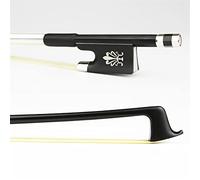 KERREY 4/4 Dimensioni Nero Fibra di Carbonio Fibra Violin Bow Pernambuco Ebony Rana Buono Balance Archetto Violino